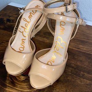 SAM EDELMAN ALMOND NADINE  STILLETO HEELS ~ 7.